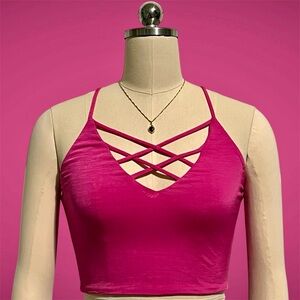 Forever21 Strappy Cami Crop Top